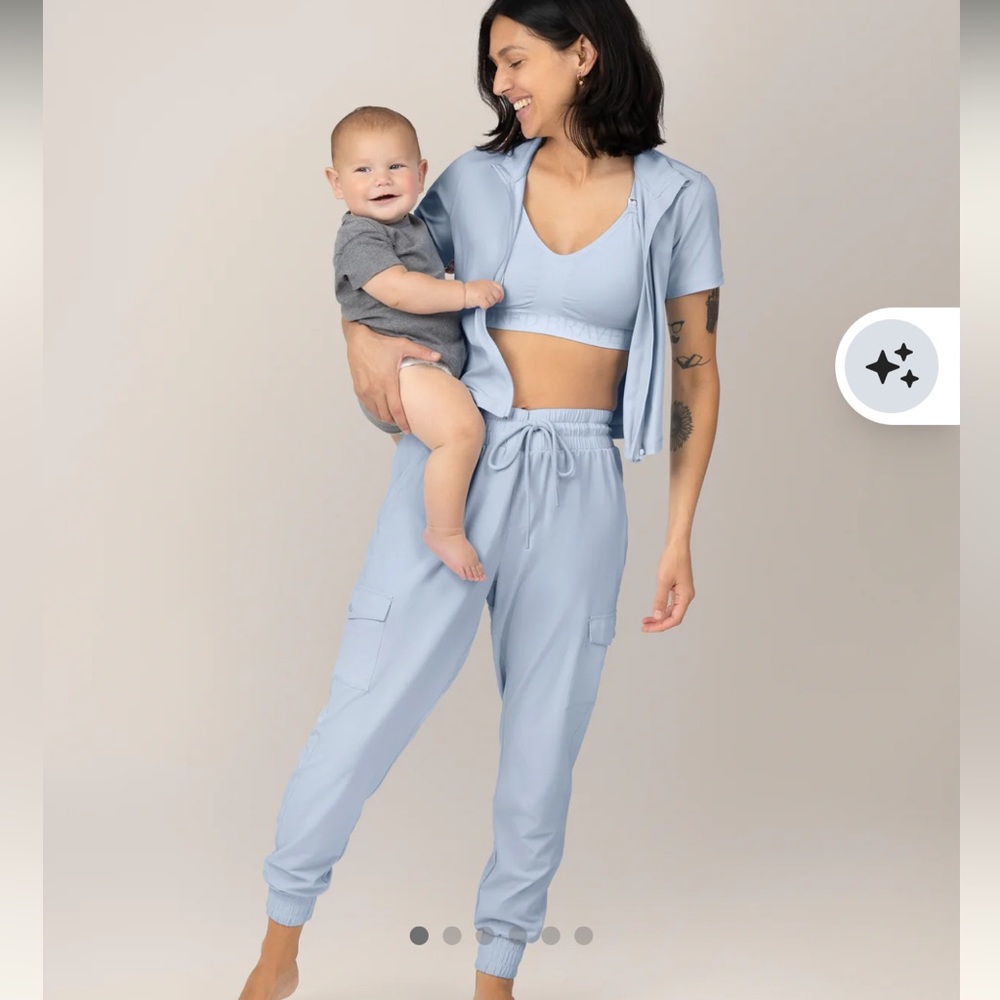 Kindred Bravely Light Blue Remy Jogger Cargo Pants